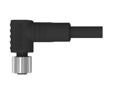M5 femmina ad angolo retto non schermato A-Codifica cavo PVC 3PIN da 1,0 m