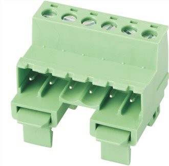Morsettiera ad angolo retto con montaggio su guida Din