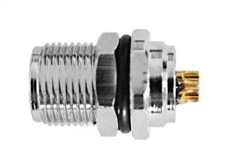 M8 Femmina con fissaggio anteriore A-Codifica 3PIN M10*0,75