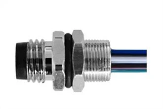 M8 Maschio Tipo a saldare Fissaggio posteriore A-Codifica 8PIN M8*0,5 Cavo 0,5 M