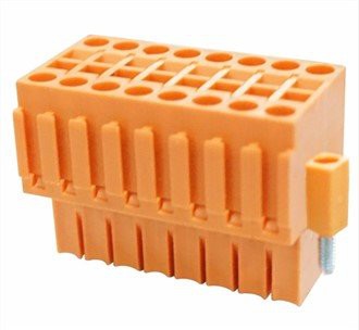 Connettore a molla a doppio livello con passo da 3,5 mm con flangia